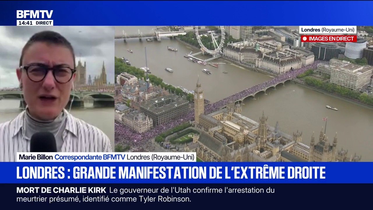 Manifestation d'extrême droite: des milliers de personnes convergent vers le Parlement de Westminster à Londres