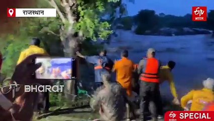 आयड़ नदी में फंसे संजय ने 8 घंटे लड़ी मौत से जंग, आंखों के सामने बह गया दोस्त