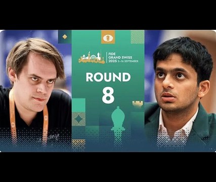 Quick Draw at the Top! | Nihal vs Bluebaum | Round 8 | FIDE Grand Swiss 2025