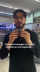 Manger un onigiri comme un vrai japonais