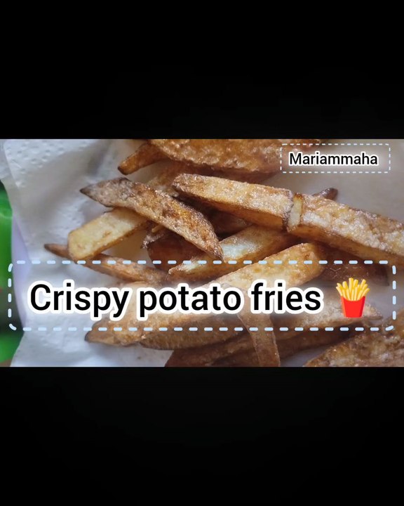 crispy potato fries 🍟 easy way of making french fries