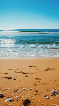 🌊 Relaxing Beach Waves | Calm Ocean & Golden Sand 🏖️✨