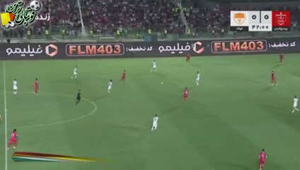 گل اول بازی پرسپولیس و فولاد