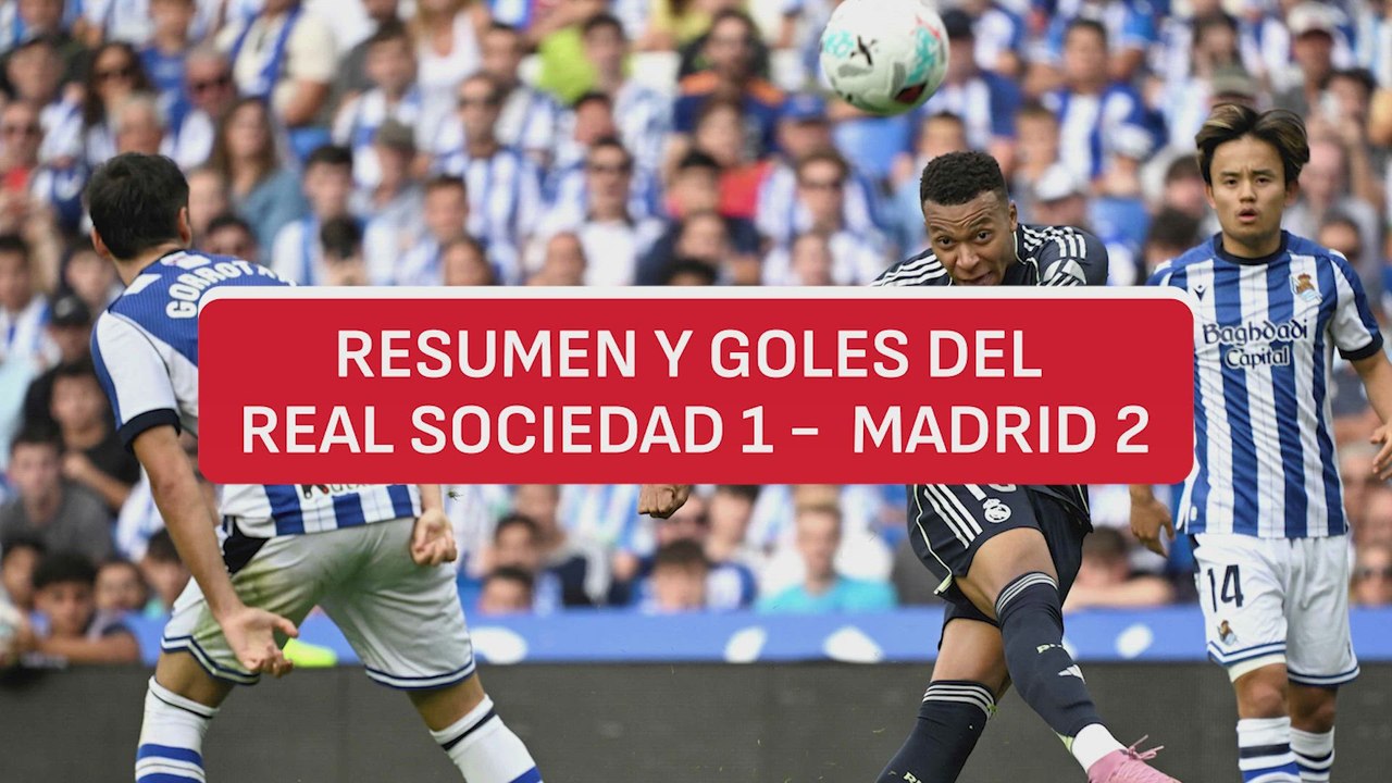 Resumen y goles de la Real Sociedad 1 - Real Madrid 2 | Audio Carrusel