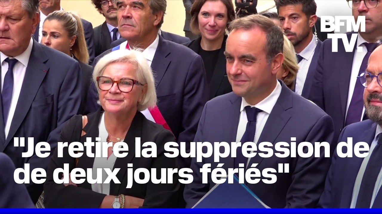 Le Premier ministre Sébastien Lecornu a "décidé de retirer la suppression de deux jours fériés"