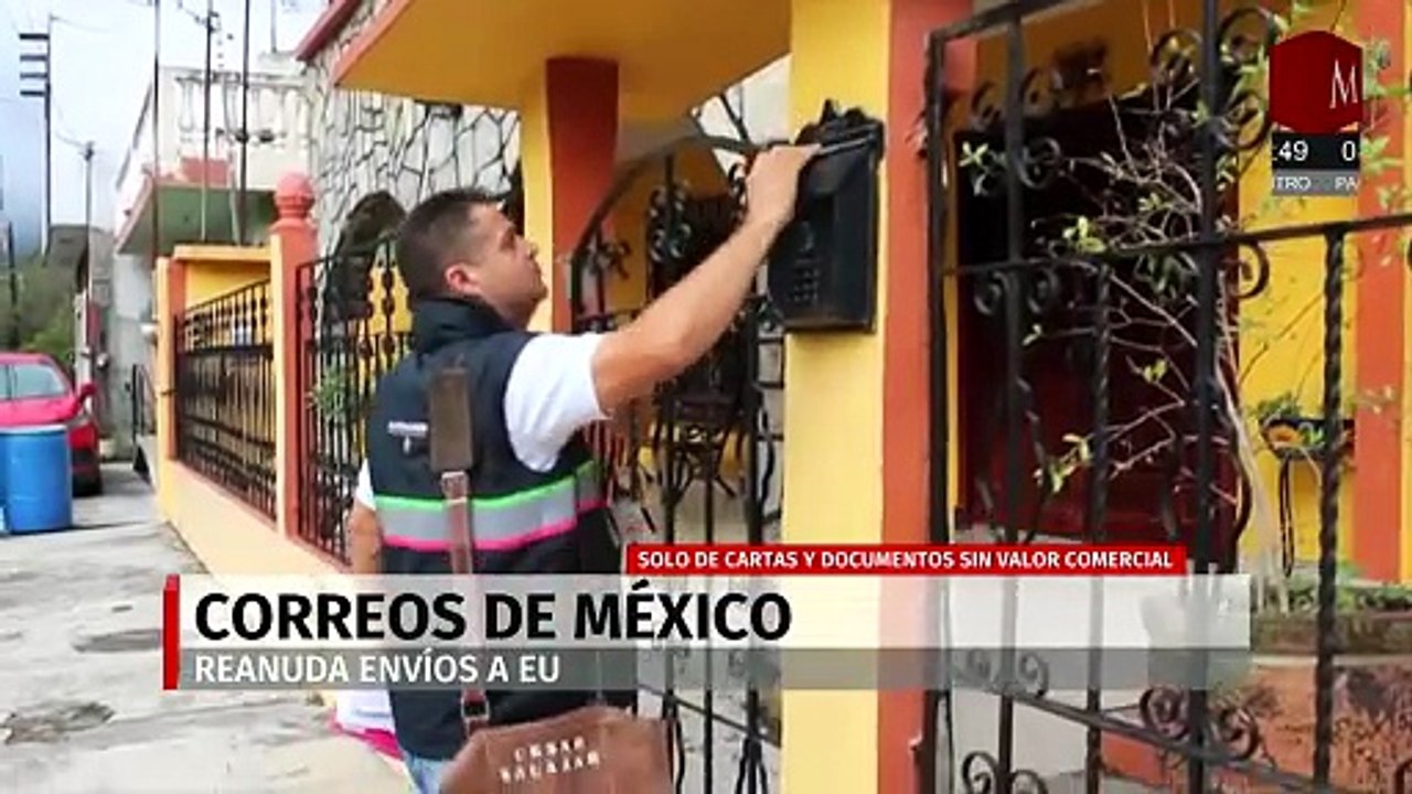 Correos de México reanudará los envíos a EU; sobre todo cartas y documentos