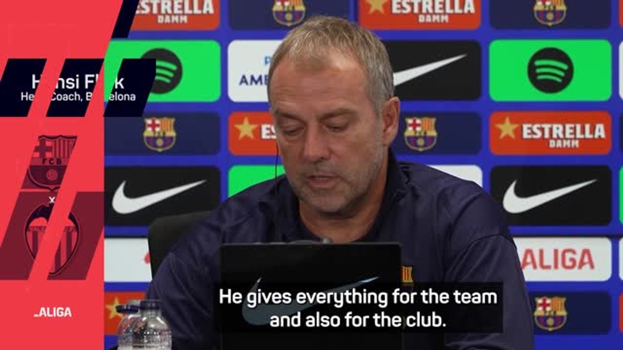 Flick hails 'unbelievable' mentality of Barça star Gavi