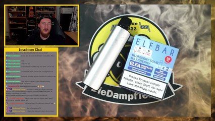 Elfbar ELFA Blueberry Sour Raspberry Geschmackstest