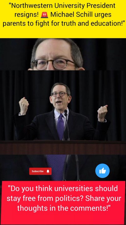 “Northwestern University President Michael Schill Resigns | Final Speech & Powerful Message”