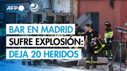 Al menos una veintena de heridos por una explosión en un bar en Madrid