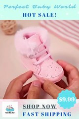 Cozy Organic Cotton Baby Boots – Soft Sole Indoor Booties for Infant & Toddler Boys and Girls