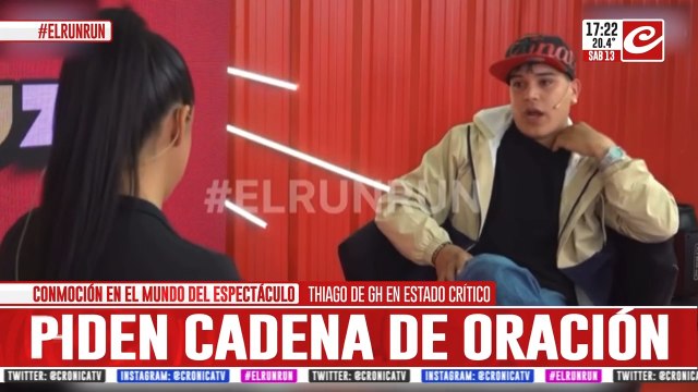 La última nota de Thiago Medina con Daniela Celis en Luzu TV antes del accidente