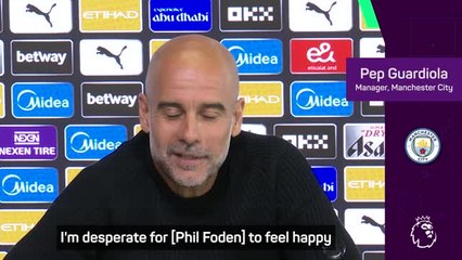 Guardiola desperate to see Foden happy