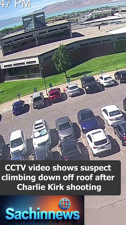 CCTV Footage: Suspect Caught on Camera After Charlie Kirk Shooting | Breaking News