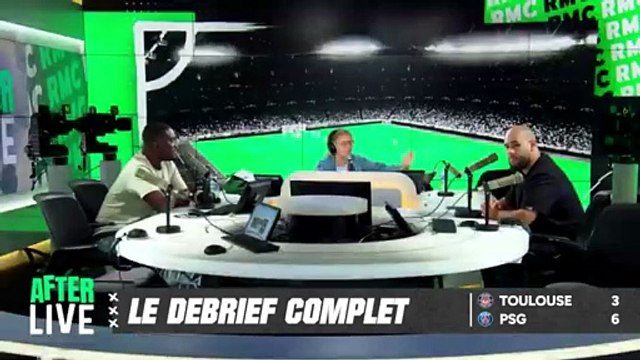 Emission TV : After Foot sur RMC Sport (Extrait d'émission, France, Septembre 2025, 20H00-00H00) Ligue 1 Saison 2025-2026 1ère Journée Toulouse - PSG Débrief du Match