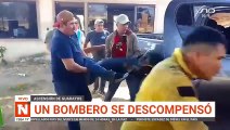 BOMBEROS AFECTADOS POR EL HUMO