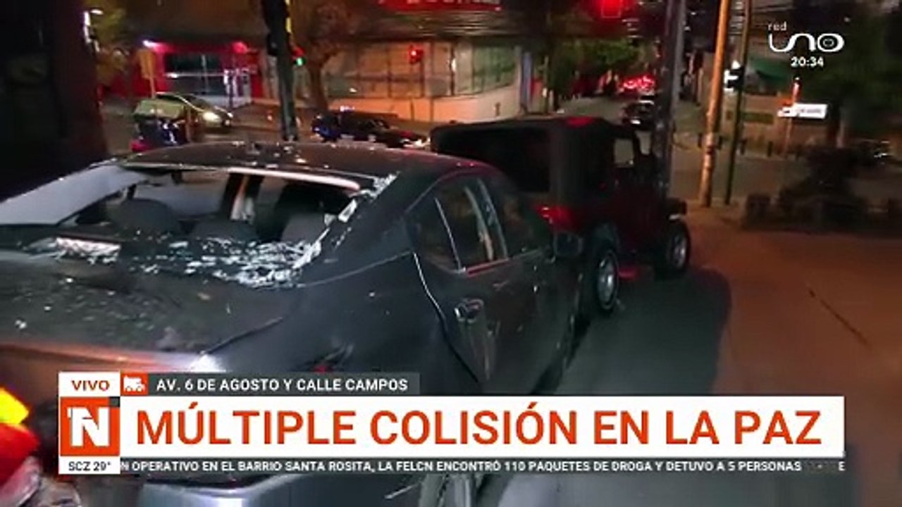 MÚLTIPLE CHOQUE EN LA PAZ