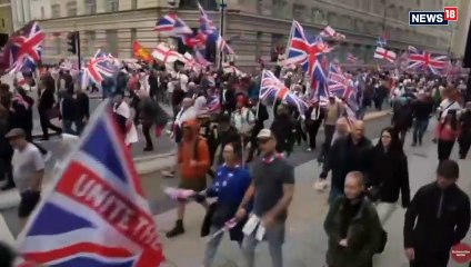 LIVE Far Right Activist Tommy Robinson Stages Unite The Kingdom Rally In London UK News N18L