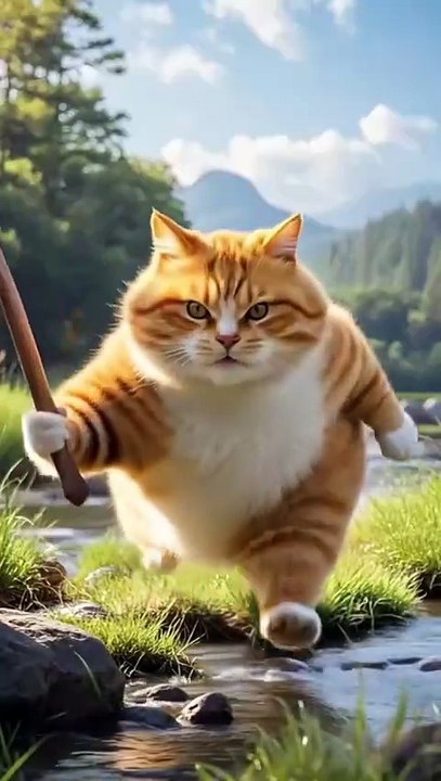 Orange cat entertainment videos