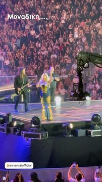 O Γιώργος Λιάγκας στη συναυλία της Άννας Βίσση