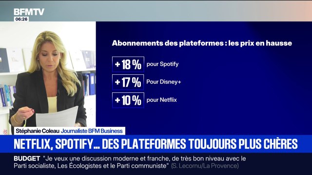 Disney +, Spotify, YouTube : pourquoi le prix des abonnements des plateformes augmentent de plus en plus ?