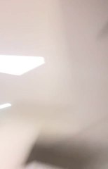 Person Sifting Flour Narrowly Escapes as Kitchen Ceiling Collapses