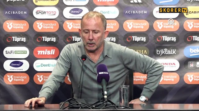 Beşiktaş Teknik Direktörü Sergen Yalçın'ın maç sonu açıklaması