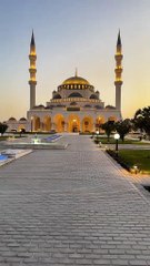 beautiful view of Grand sharjah mosque