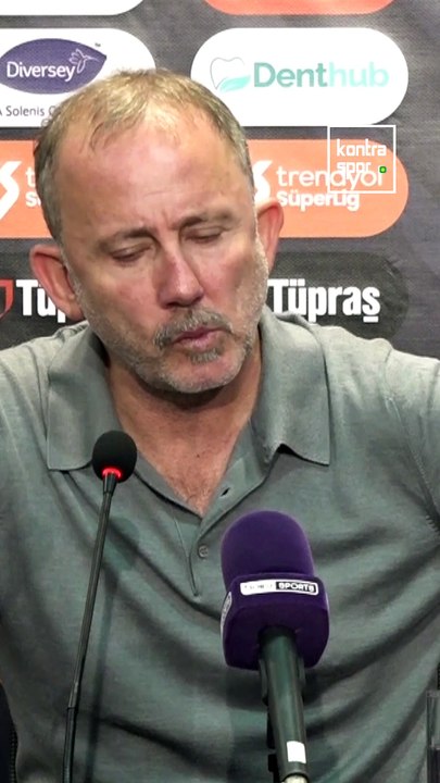 Beşiktaş Teknik Direktörü Sergen Yalçın'ın açıklaması