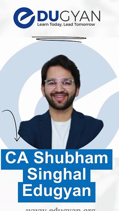 CA Shubham Singhal Edugyan Org