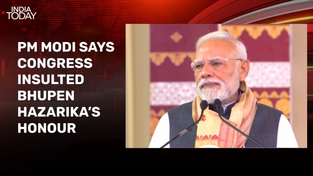 Congress insulted Bharat Ratna honour for Bhupen Hazarika: PM Modi at Assam rally