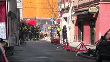 Hallan el cuerpo sin vida de un hombre bajo los escombros de la explosión en un bar en Vallecas