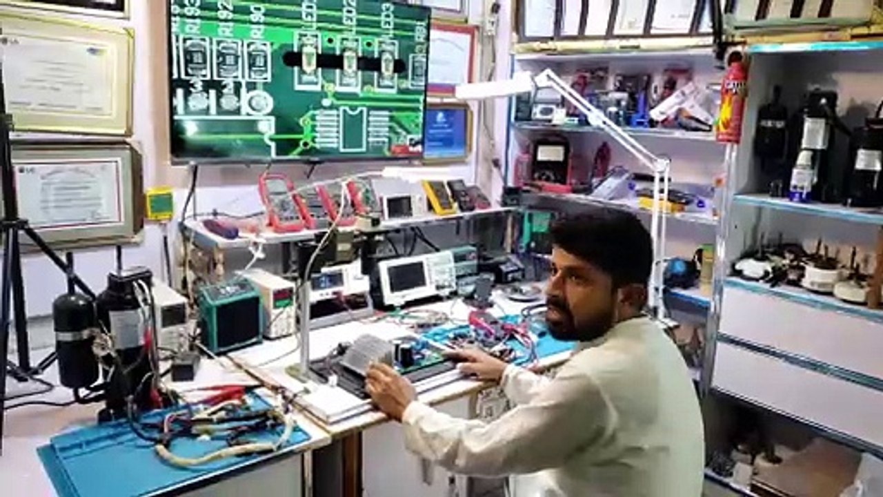 PEL DC inverter AC  E5 error code  AC PCB  DC inverter AC PCB Repairing training center #456