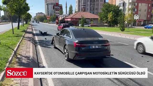 Kayseri'de otomobille çarpışan motosikletin sürücüsü öldü
