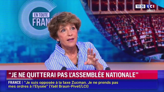 Yaël Braun Pivet, qui était prête à devenir Premier Ministre, annonce, en revanche aujourd'hui, refuser d'être simple ministre : Je suis plus utile au perchoir de l'Assemblée en ce moment