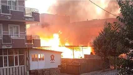 Konya'da silah fabrikasında çıkan yangın kontrol altına alındı