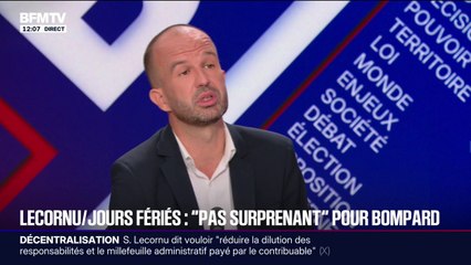 Non-suppression des jours fériés: Manuel Bompard y voit une décision "symbolique"