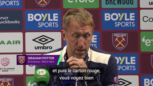 West Ham - Potter comprend la frustration et le malaise des fans