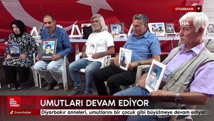 Diyarbakır anneleri, umutlarını bir çocuk gibi büyütmeye devam ediyor