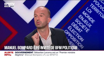 Manuel Bompard (LFI) affirme que ceux qui "adhèrent aux idées qui consistent à laisser penser que le problème de la France aujourd'hui, c'est l'immigration" se "trompent"