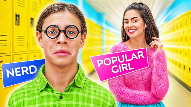 High School Stereotypes: Nerd Popular Girl by 123 GO! GLOBAL