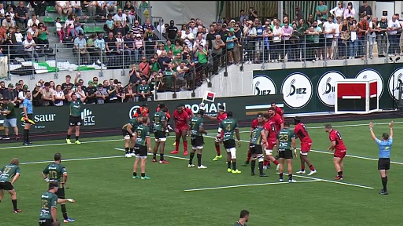 TOP 14 - Essai de John JACKSON (USM) - US Montauban - LOU Rugby