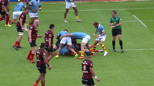 TOP 14 - Essai de Max HICKS (USAP) - Stade Toulousain - USA Perpignan