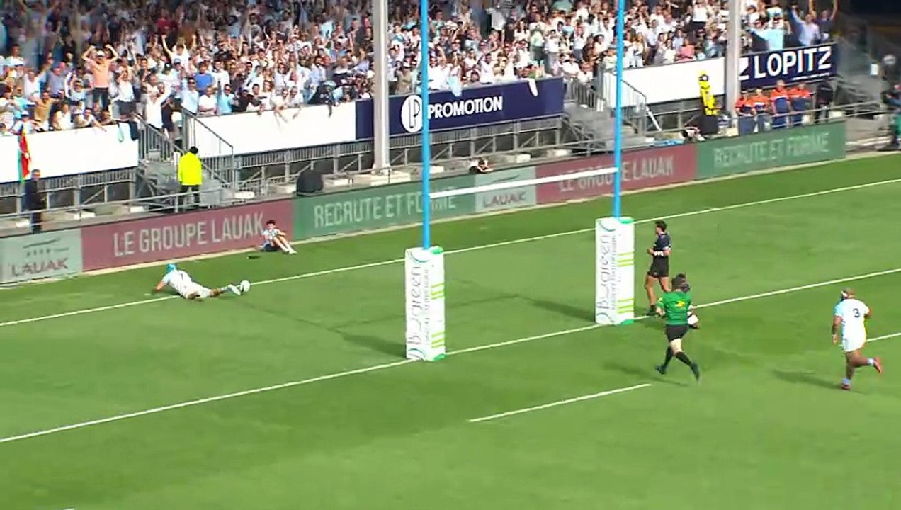TOP 14 - Essai de Esteban CAPILLA (AB) - Aviron Bayonnais - Montpellier Hérault Rugby