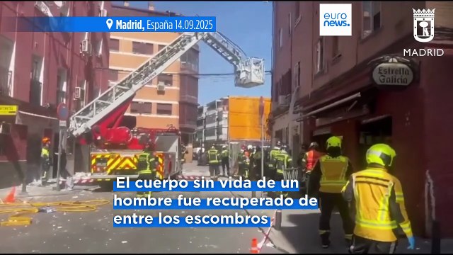 Hallan a 1 persona muerta entre los escombros tras la explosión de Vallecas que ha dejado 25 heridos