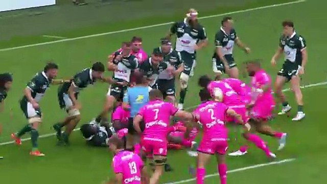 TOP 14 - Essai de Baptiste PESENTI (SFP) - Section Paloise - Stade Français Paris