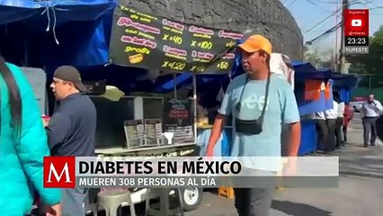 México registra 308 muertes diarias por diabetes y 14.6 millones de pacientes