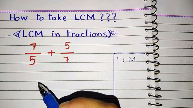 How to Take LCM in Adding and Subtracting Fractions | LCM Method for Fractions