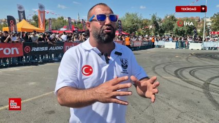 Tekirdağ'da asfalt eridi Türk Torettolar drift şovuyla büyüledi