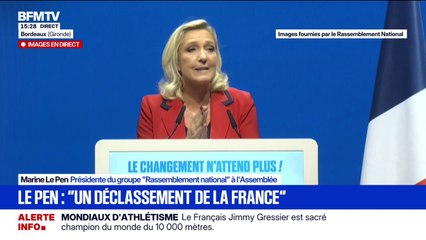 Marine Le Pen : "L'alternance c'est normal en démocratie, l'idée qu'il n'y a pas d'autre solution que le pouvoir en place est absurde"